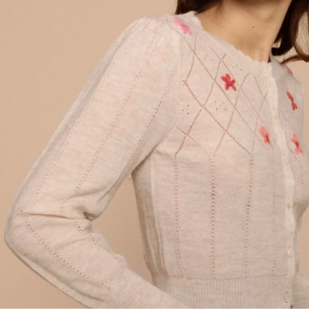 Rouje ✨ Serena Cárdigan. Price is firm. - Picture 5 of 7